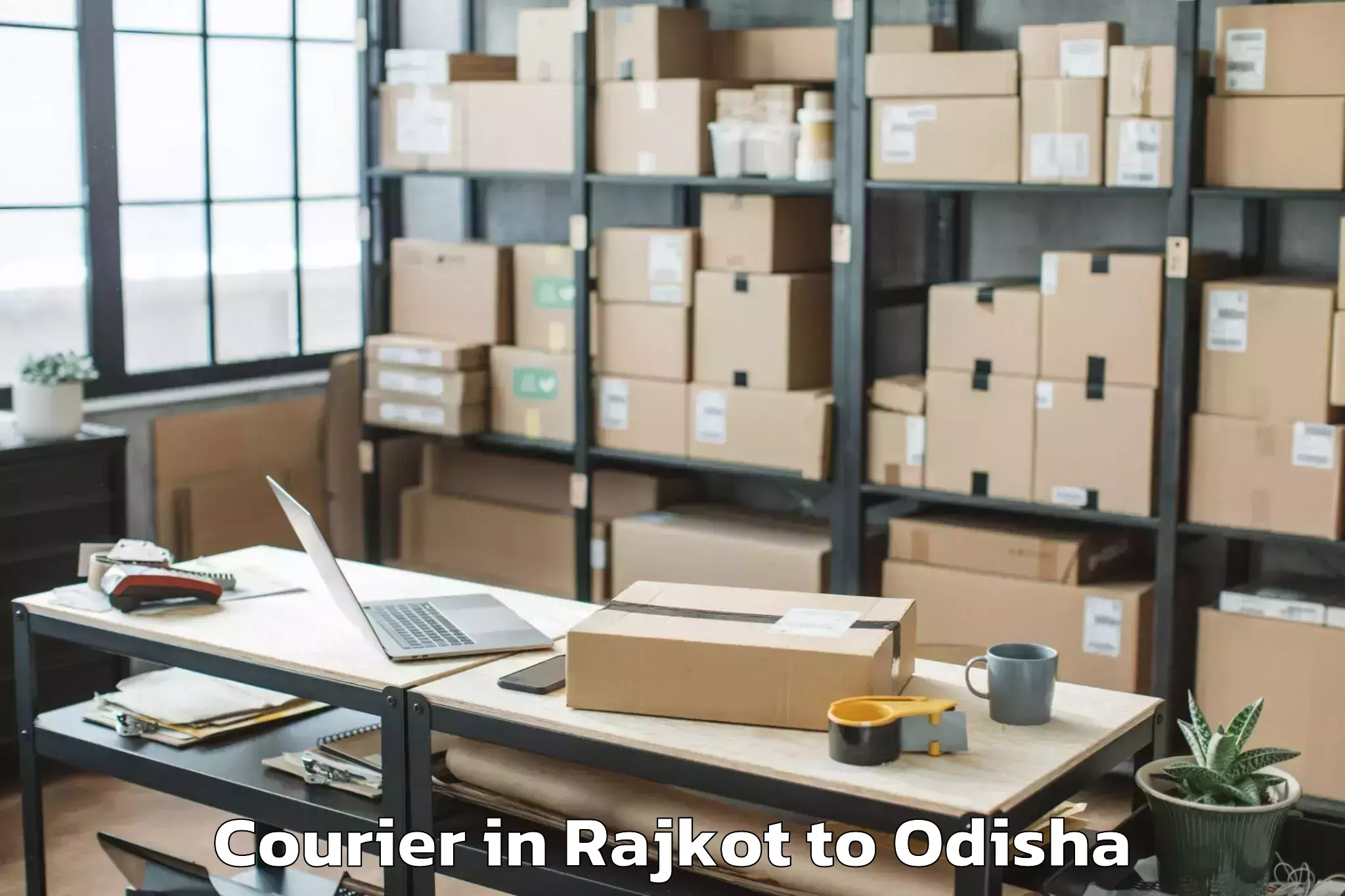 Easy Rajkot to Bhuban Courier Booking